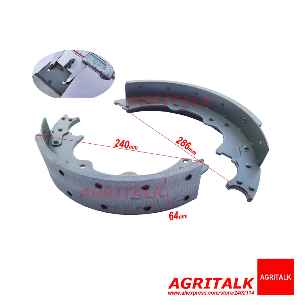 

Set of brake shoes for small sized wheeled loader like ZL12 , part number: