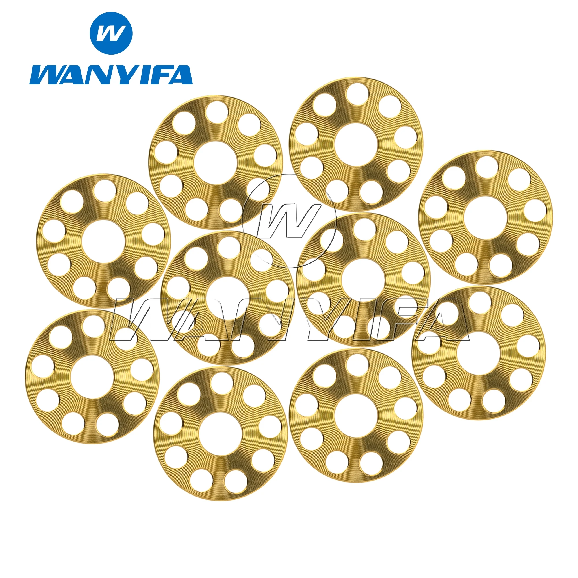 Wanyifa Titanium Washer M6/M8/M10 Nine Holes Spacer Motorcycl Decoration Bolt Screw Gasket