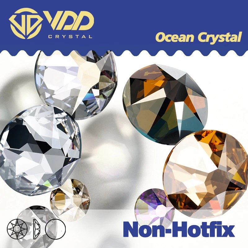 VDD SS16-SS30 High Quality AAAAA 2088 Rhinestones Crystal Flatback 8 Big 8 Small 16cut Stones For DIY Crafts Nail Art Decoration