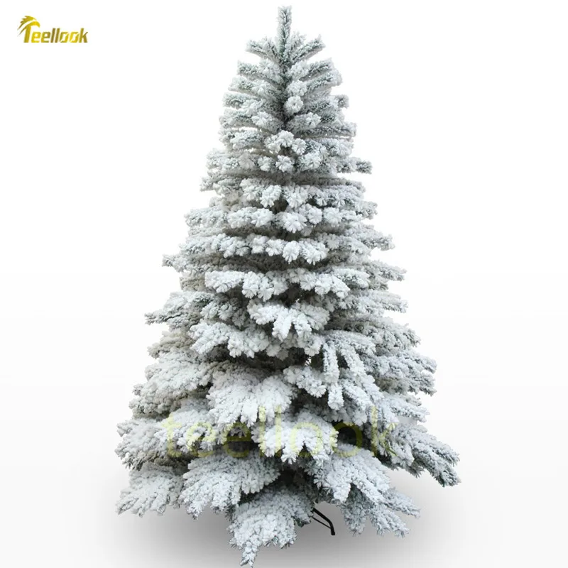 

Teellook 1.2m/5.0m snowflake flocking encryption Christmas tree Christmas home shopping mall decoration