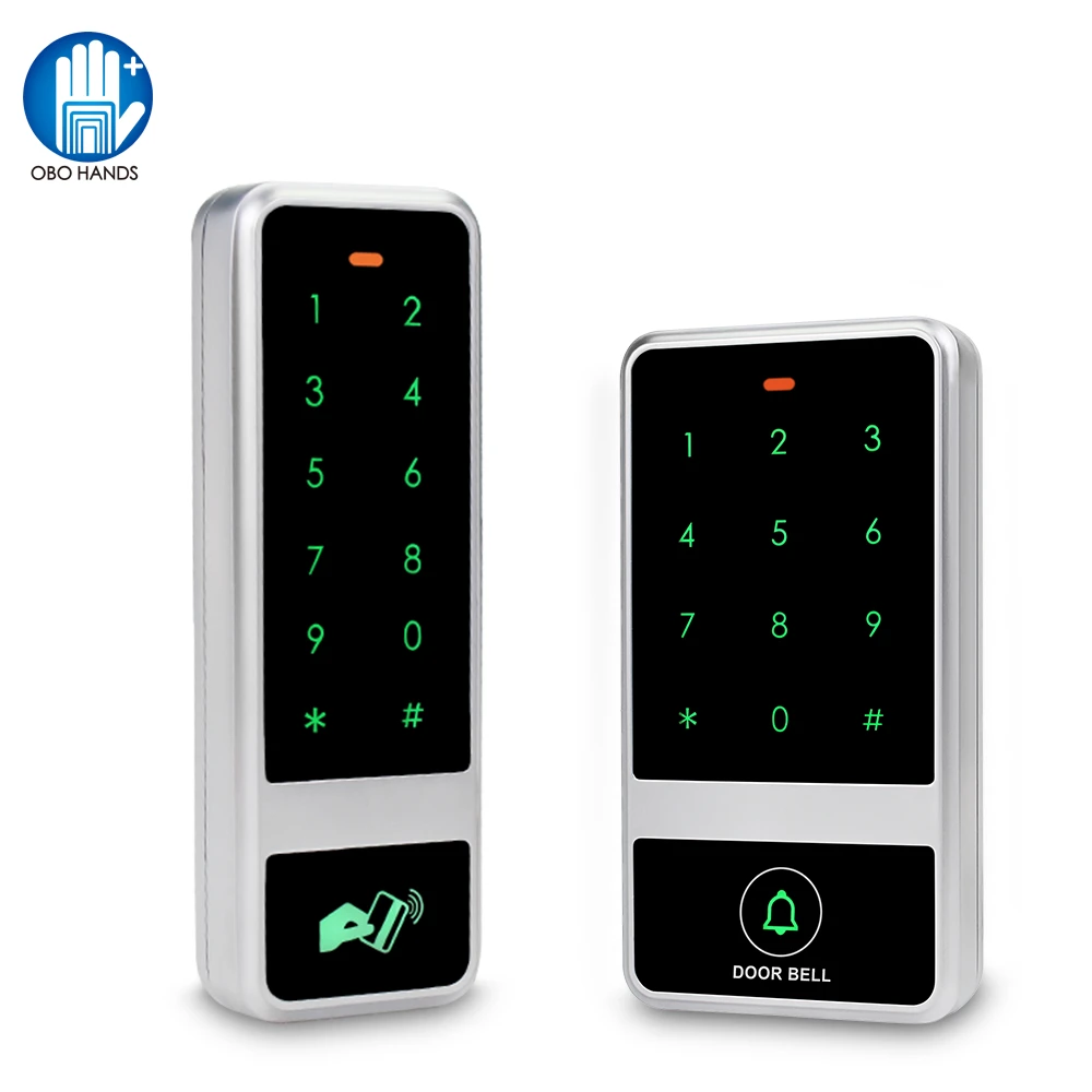 RFID IP65 Waterproof Access Control Touch Metal Keypad Standalone 125KHz Card Reader For Door Access Control System 3000 Users