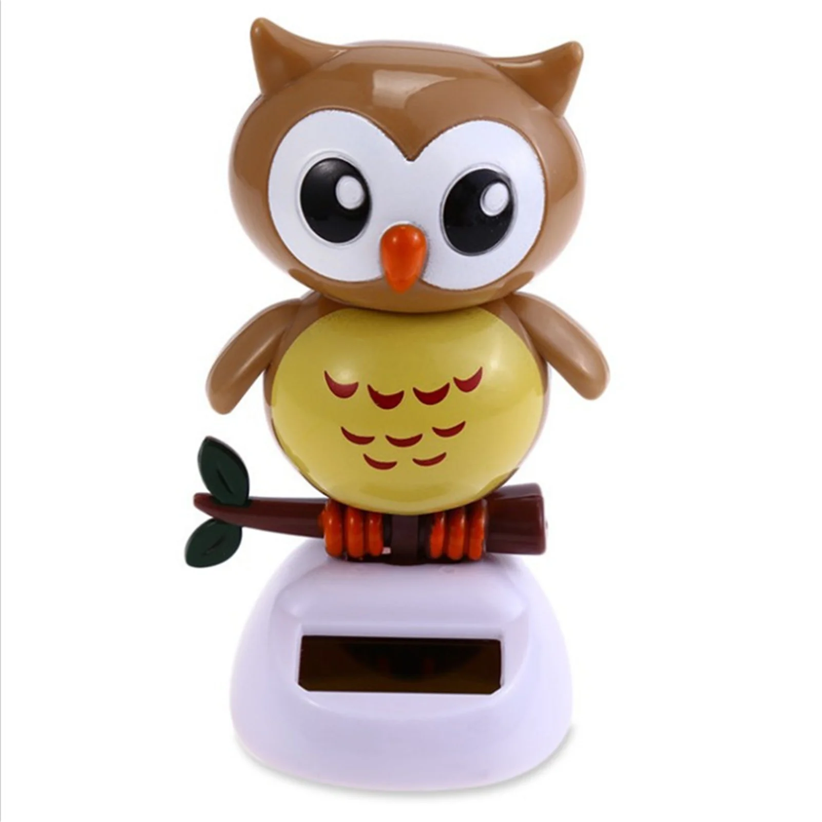 Adorable Solar Powered Swinging Toy Cute Owl Style Dancing Ornament Car Office Desk Decor Dancing Animal Birthday Gift PR Sale