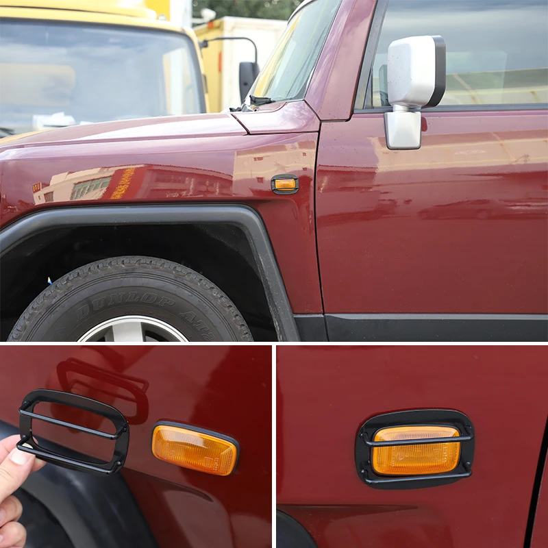 Car Headlight Lamp Protective Cover For Toyota FJ Cruiser 2007-2021 Auto Both Sides Turn Signal Cover Trim Sticker Accessories