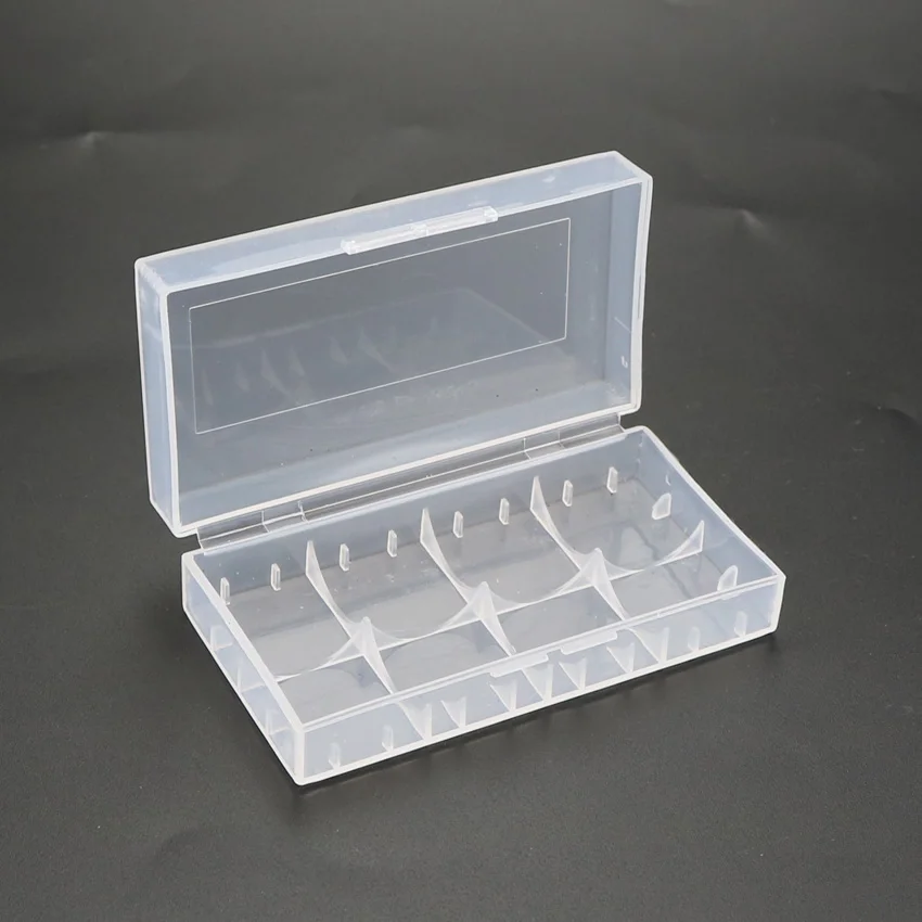 Hard Plastic Case Container Bag Case Organizer Box Case Holder Storage Box Cover 2 Slot 18650 Battery Box