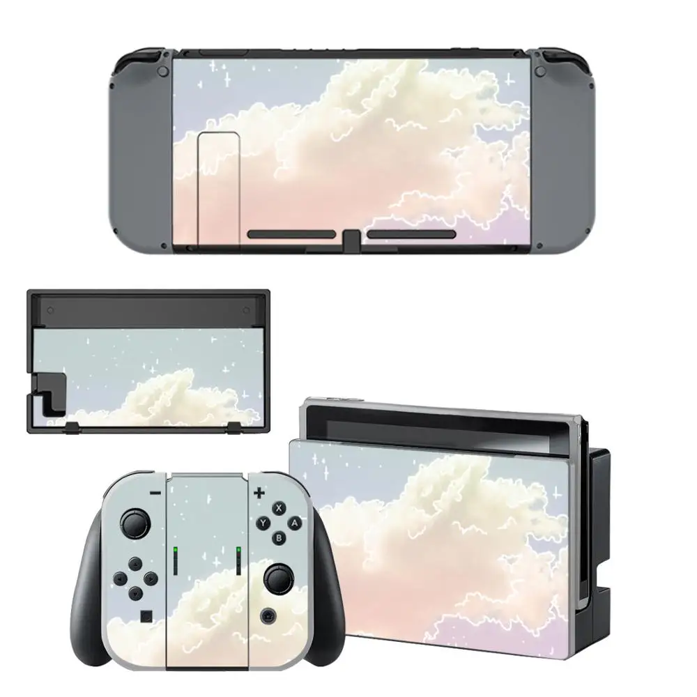 Sterrenhemel Cloud Skin Sticker Sticker Voor Nintendo Switch Console En Controller Voor Ns Vreugde-Con Schakelaar Skin Sticker vinyl