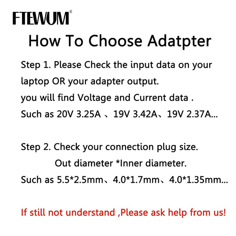 FTEWUM 18.5V 3.5A 65W 7.4*5.0 مللي متر 8 دبوس AC DC شاحن محول الكمبيوتر المحمول لإتش بي كومباك 6720s 500 510 dv4 dv5 dv7 G3000 G5000 G6000 G7