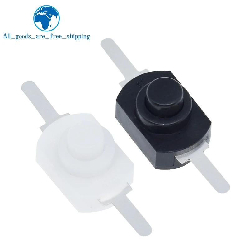 10pcs DC 30V 1A Black On Off Mini Push Button Switch for Electric Torch