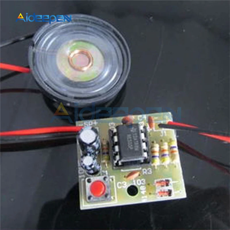 5Pcs NE555 Doorbell Suite Electronic Production Doorbell Suite DIY Kit Ding Dong Doorbell PCB Welding Laboratory