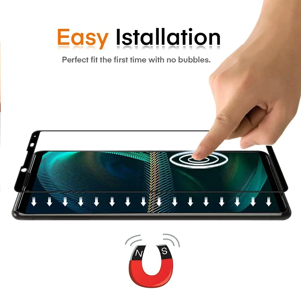 2.5D 9H Tempered Glass For Sony Xperia 1 5 10 II iii Screen Protector with HD Lens Protector On For Sony Xperia1 5 10 III IV VII