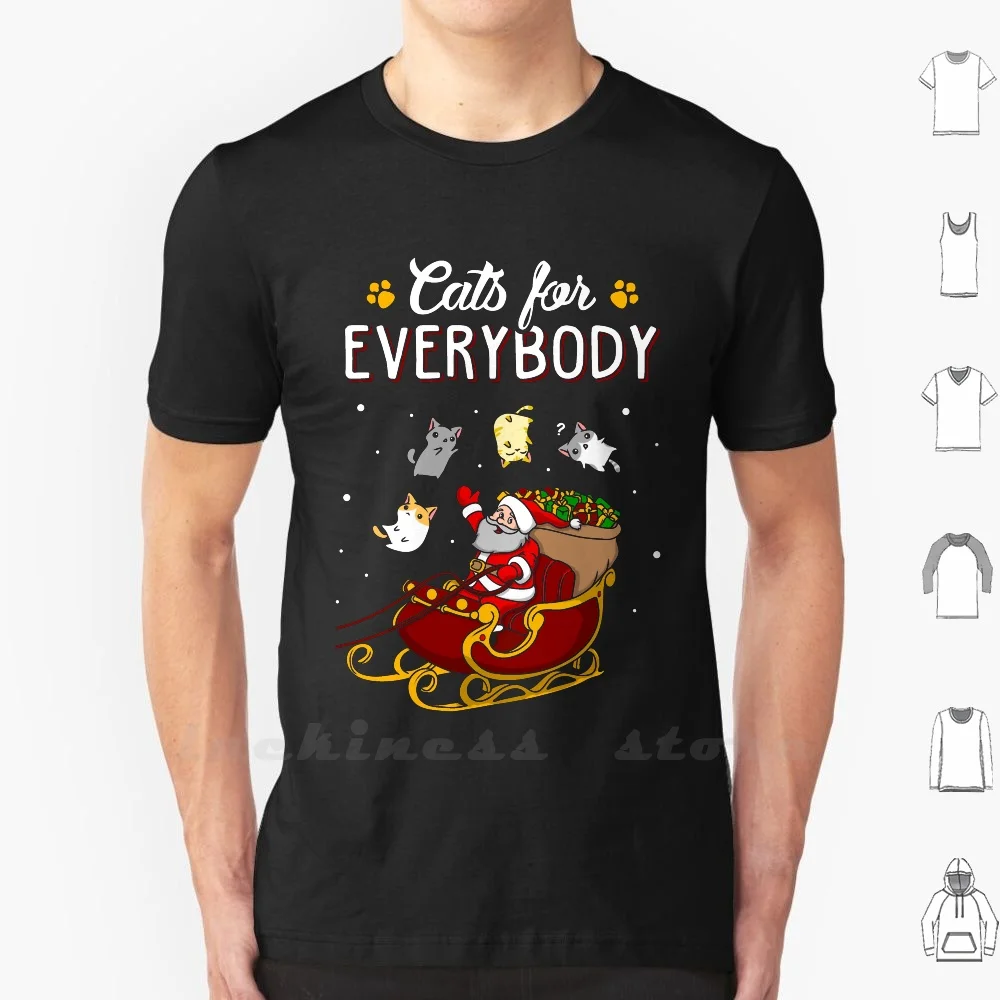 Cats For Everybody Funny Ugly Christmas T Shirt Men Women Teenage 6xl Cat Lover Ugly Christmas Sweater Meowy Kitten Love Cats