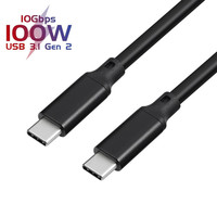 USB C Cables PD 100W 10Gbps USB TYPE C 3.1 Gen2 Cable For Macbook Pro/Air DELL Xiaomi 20V/5A 4K@60Hz Fast Charge Cable For Phone