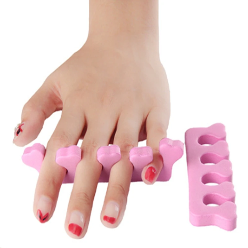 8000pcs/lot Pink Nail Art Toes Separators Fingers Foots Sponge Soft Gel UV Tools Polish Manicure Pedicure F413