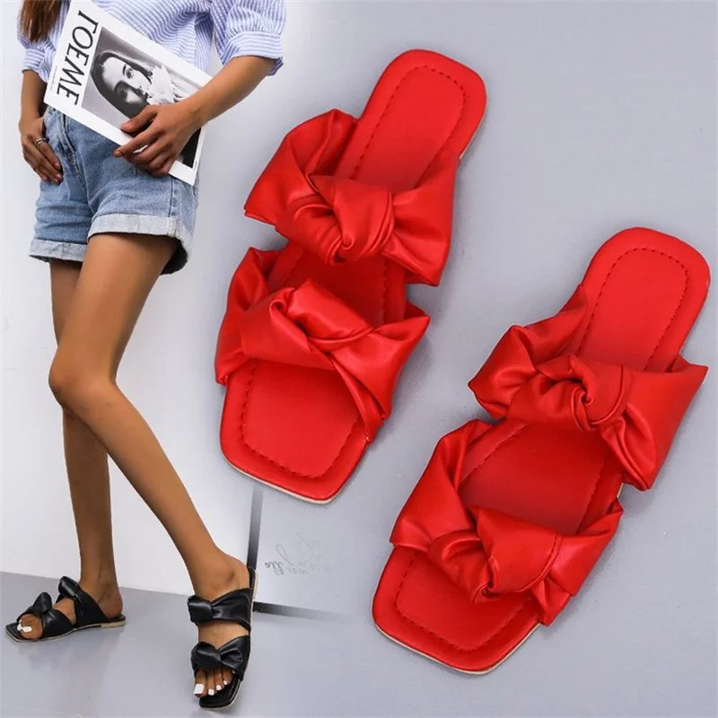 

Casual Shoes Flat Beach Slippers Outside Wear Breathable Women's Slides Summer Female Flip Flops