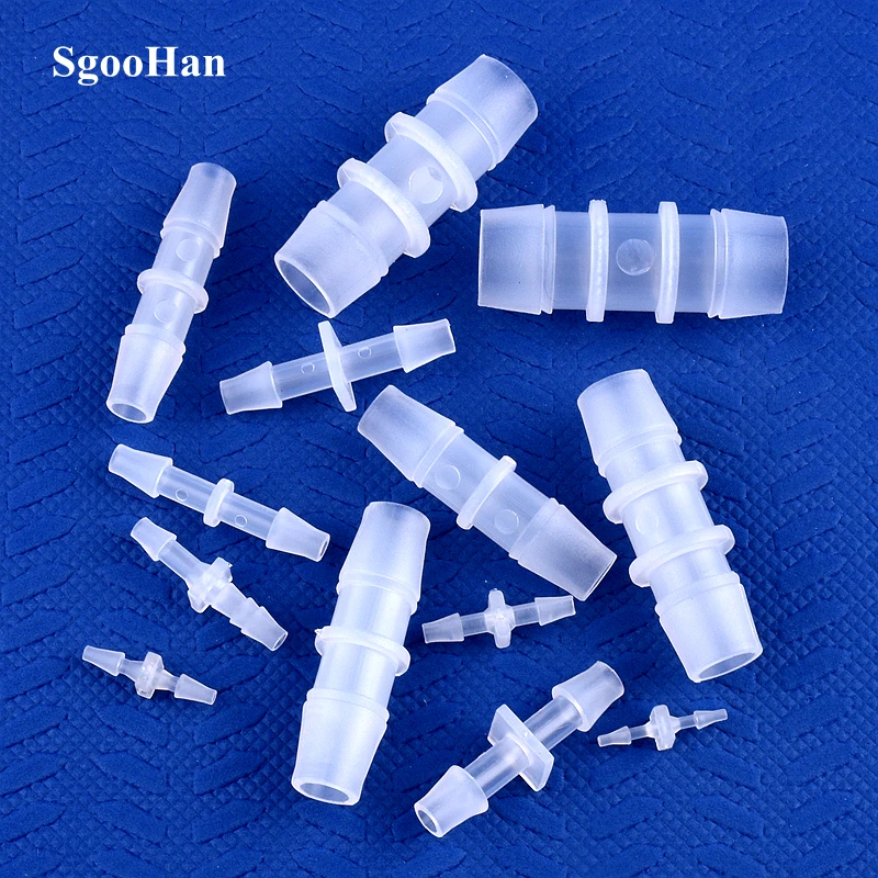 1.6~15.8mm PP Plastic Direct Connectors Aquarium Tank Air Pump Aerator Hose Pagoda Joint Irrigation Water Pipe Fittings 5~200pcs