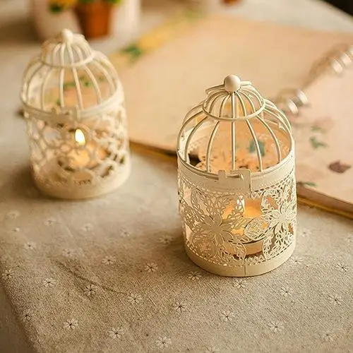 Antique Moroccan Style Lantern Hollow Candle Holder Stand Wedding Romantic Decor Home Party Decoration