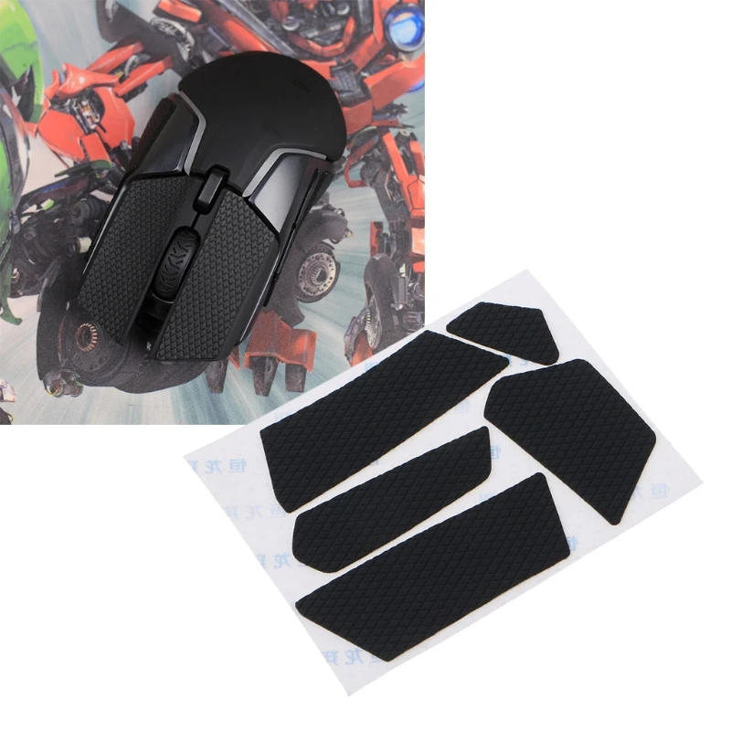 1 Set Handmade Anti-Slip Gaming Mice Sticker Suck Sweat Ultra-thin Skin for steel Series Rival 600 Wired Gaming Mouse