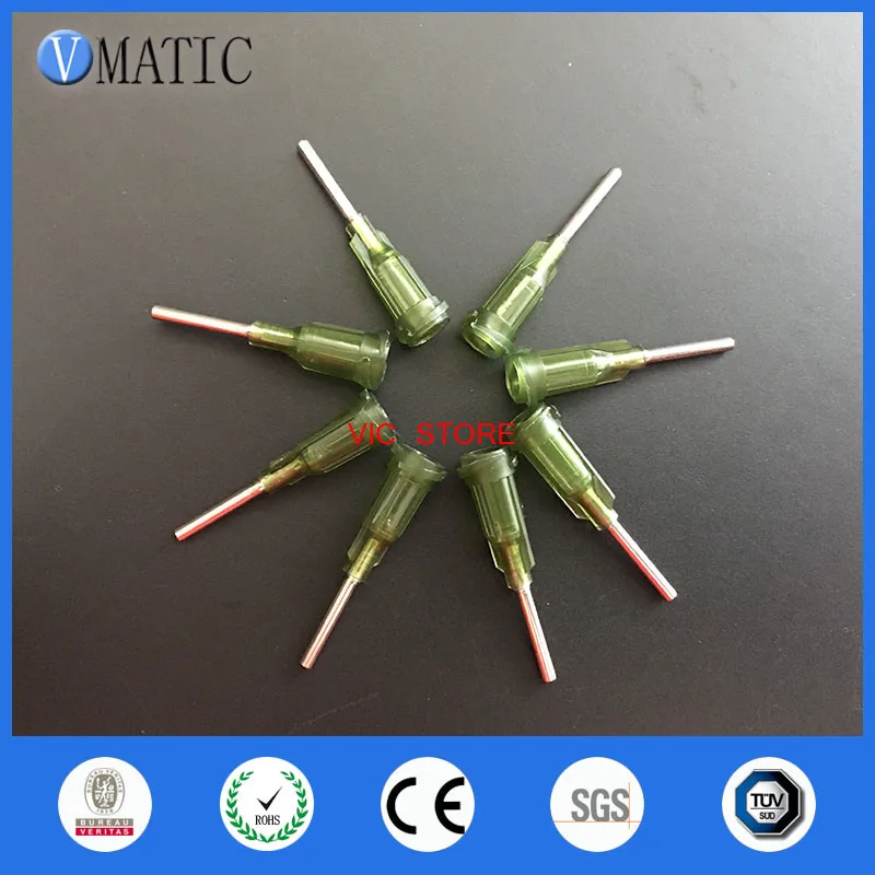 

Free Shipping 100Pcs/Lot 14G 0.5'' Stainless Steel Tip Olive Color Screw Needle Glue Dispensing Needle Tips 1/2 Inch