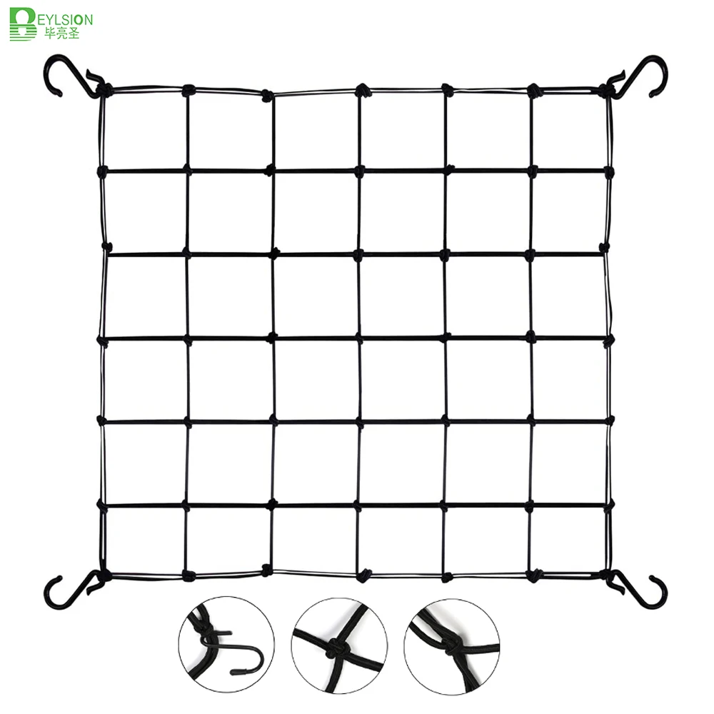 BEYLSION Grow Tent Trellis Net Mesh Trellis Netting Heavy-Duty Elastic Plant for Indoor Grow Tent Room Low Stress Training