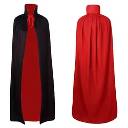 Adult Kids Halloween Velvet Cloak Cape Hooded Cloak Long Cape Hood Medieval Costume Witch Wicca Vampire Elf Purim Carnival Party