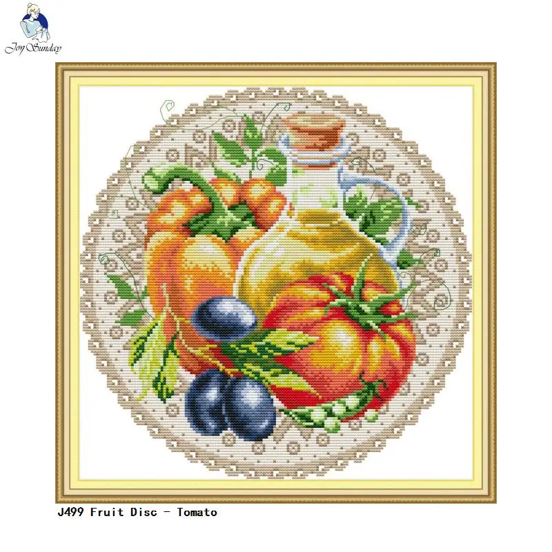 Disco frutta serie a punto Croce Modelli Aida di Tela DMC 11ct 14ct punto croce kit FAI DA TE di Lavoro Manuale Ricamo Set di Cucito