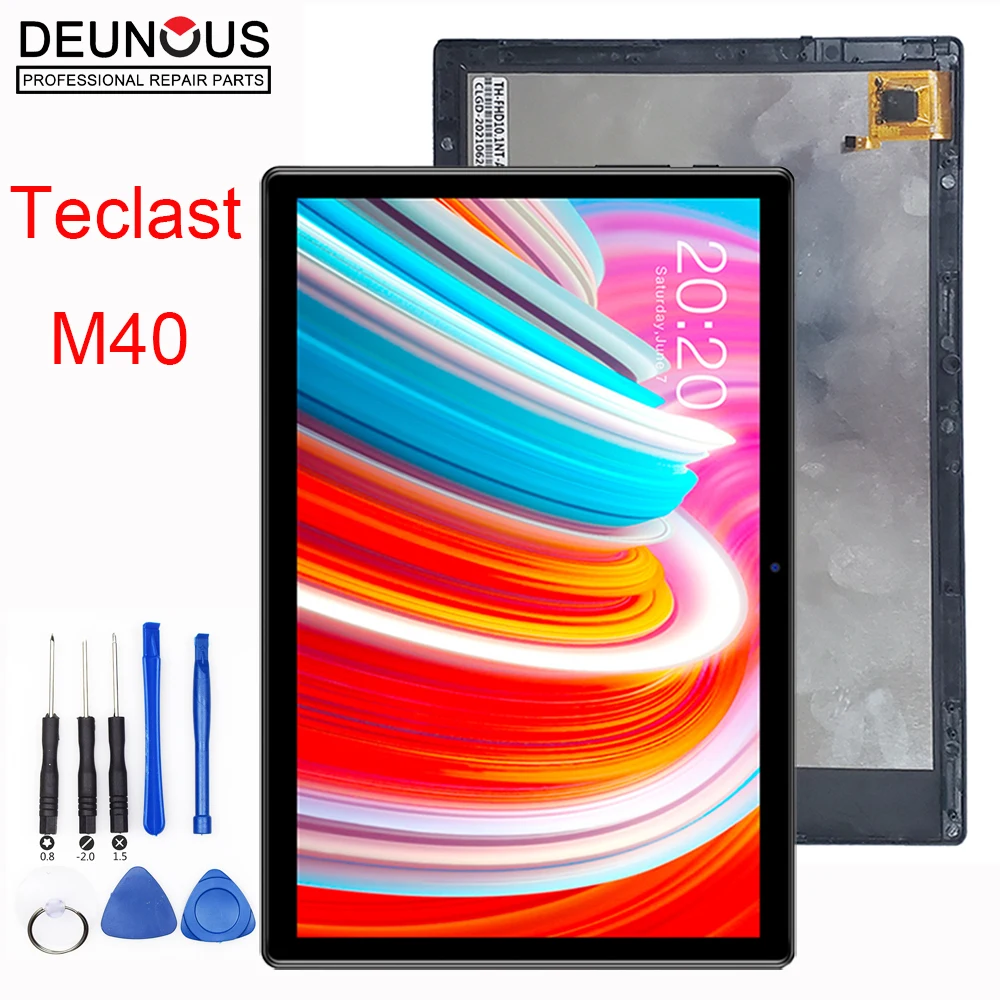 Nowy wyświetlacz LCD do 10,1-calowego 40-pinowego tabletu Teclast M40 TLA007 Panel dotykowy Digitizer Szklany czujnik Teclast M40 Kids 2.5D