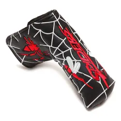Capa de taco de golfe, cabeça do clube de golfe cobre para putter couro do plutônio lâmina putter headcover com magnético