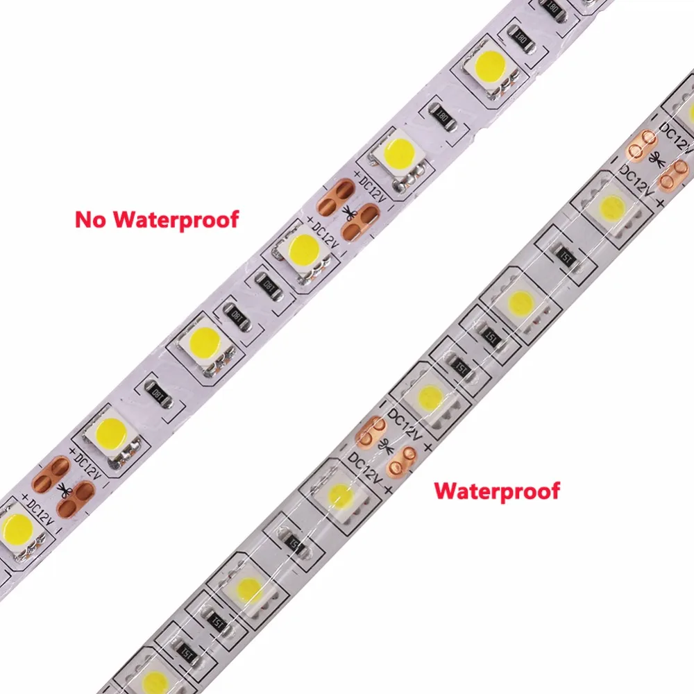 5050 taśmy LED 4 kolory w 1 układu RGBW RGB IP65 wodoodporne światło Led taśmy 12V 60 diody Led/m elastyczna taśma LED lampa biały/ciepły biały