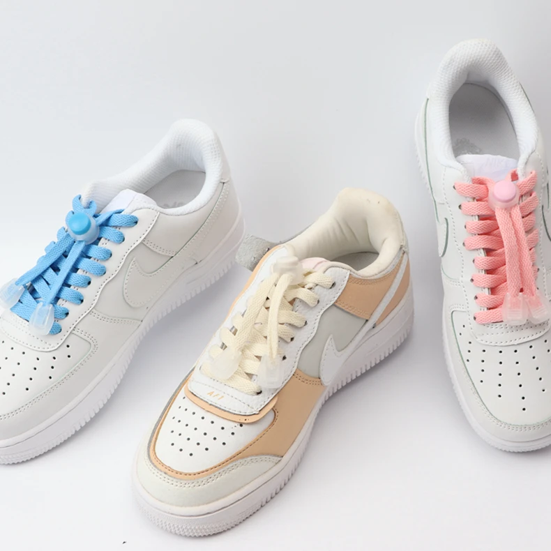 Klassische Schnürsenkel mit Schnallenverschluss, flache Schnürsenkel ohne Binden für Sneaker, Kinder und Erwachsene, schnelle und bequeme Schnürsenkel für Schuhe, Zubehör – Detail 16