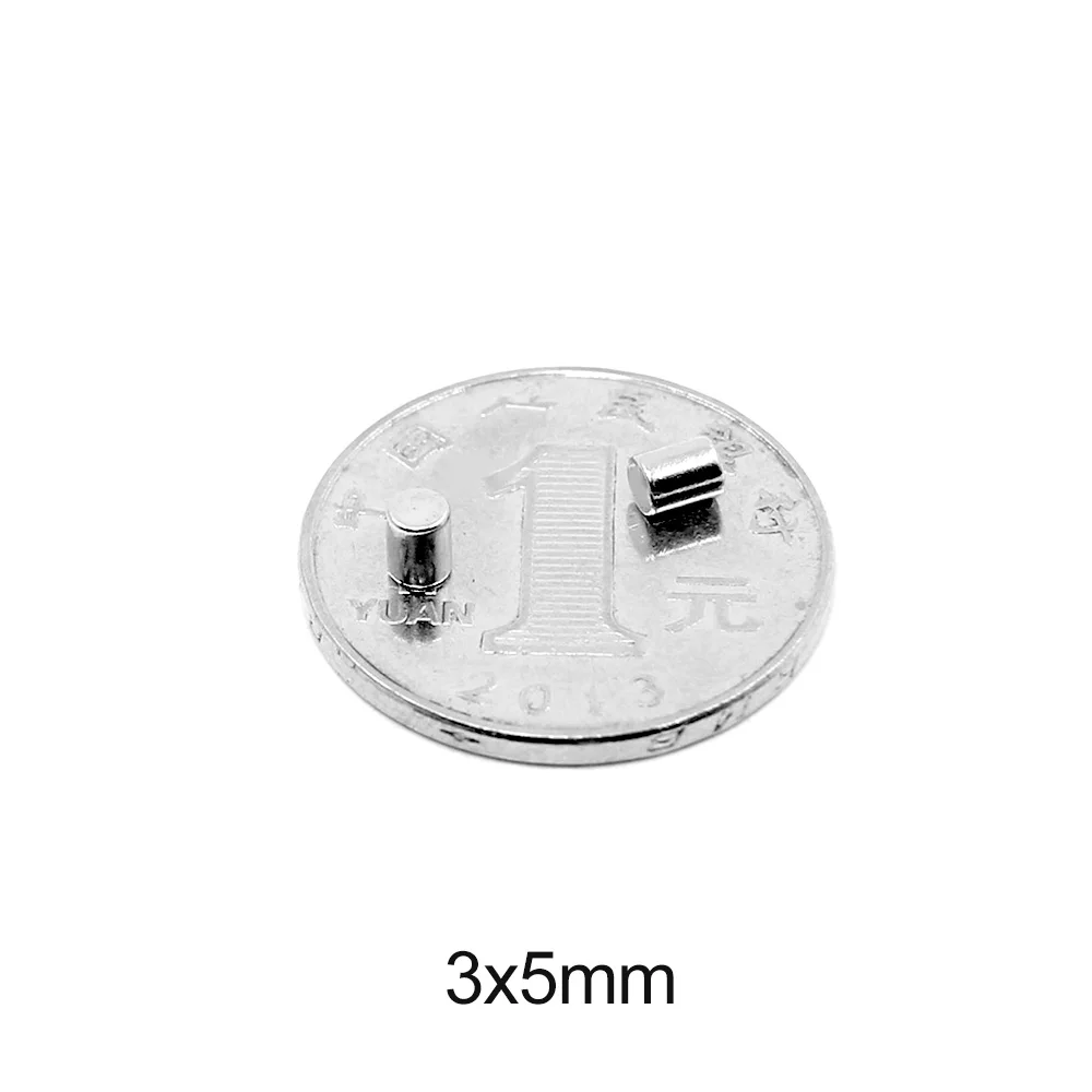 50~1500pcs 3x5 mm Powerful Magnetic Magnets 3mm x 5mm Permanent Neodymium Magnets Disc 3x5mm Small Round Magnet Strong 3*5 mm