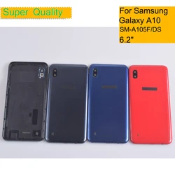 10 sztuk/partia dla Samsung Galaxy A10 A105 A10S A107 obudowa obudowa tylna obudowa rzeczywistego akumulatora obudowa obudowa