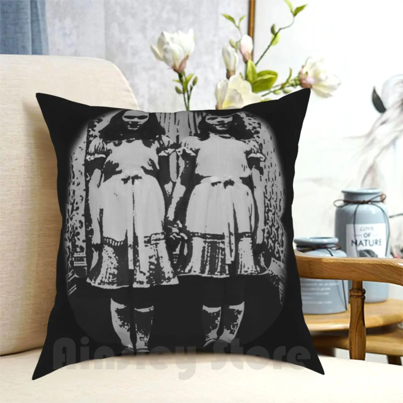 The Shining-Twins Pillow Case Printed Home Soft Throw Pillow The Shining Stephen King Movie Iconic Redrum Jack Overlook