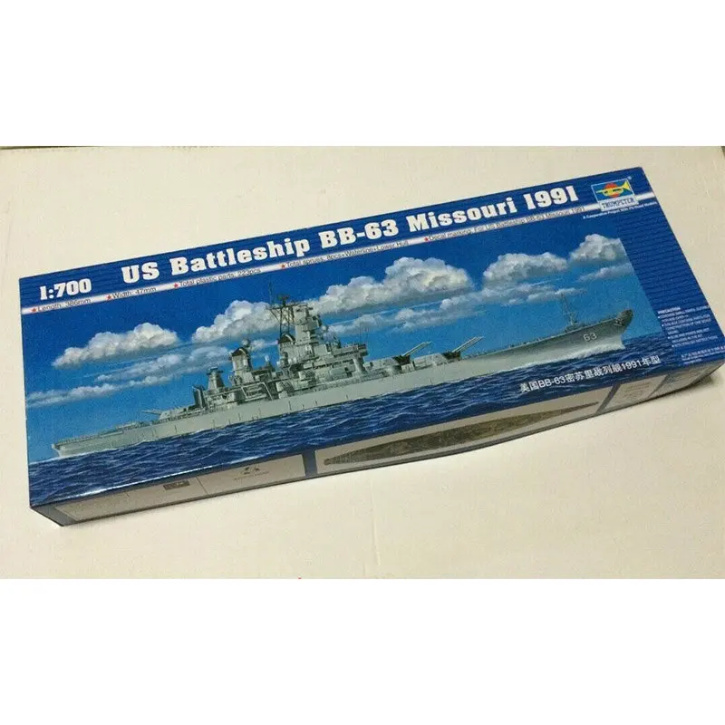 

Trumpeter масштаб 1/700 США BB-63 Бонкор Миссури 1991, статический военный корабль, военная пластиковая модель в сборе # 05705