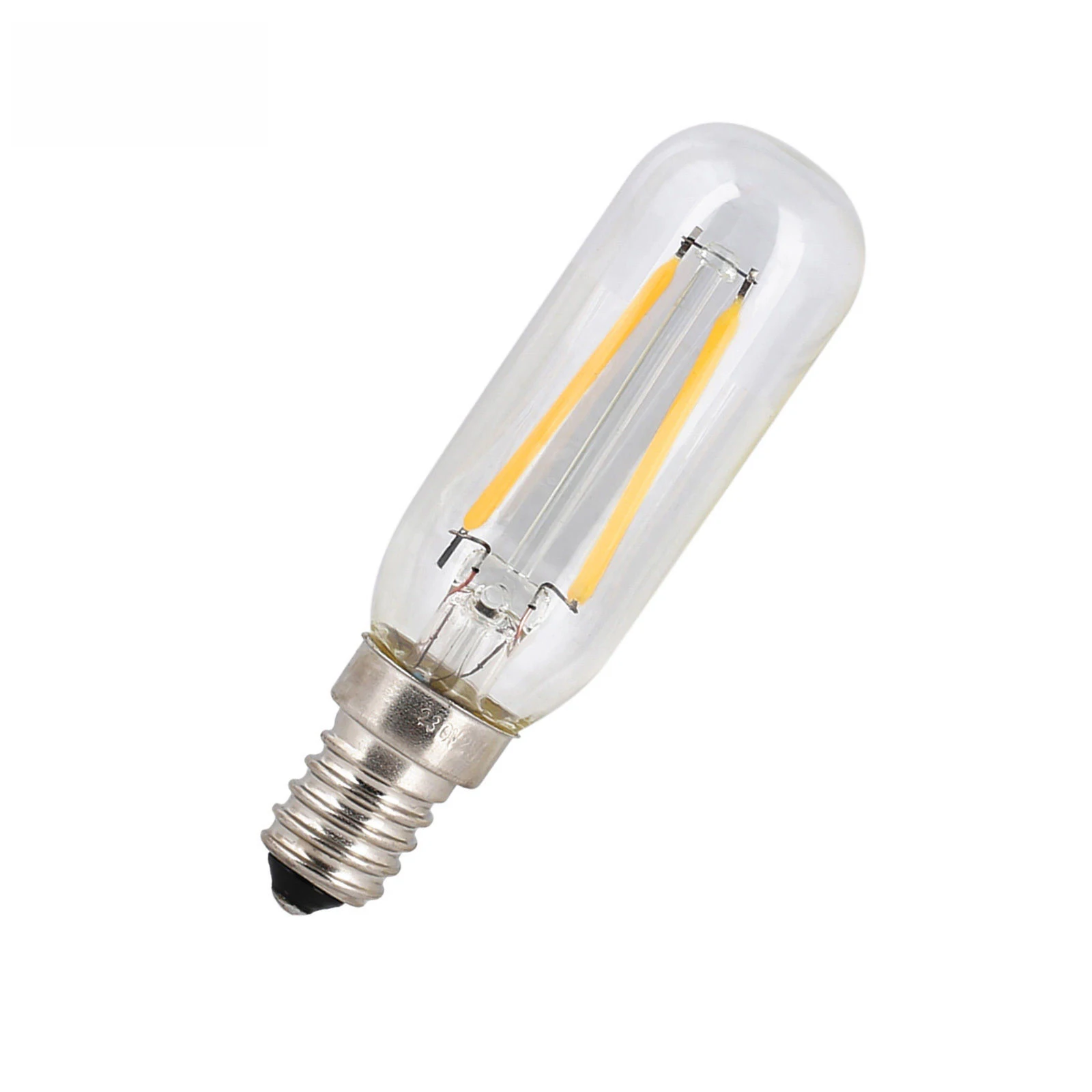 2W T25 Vintage Tubular LED Filament Bulb LED Light Bulbs SES Small Edison Screw E14 Base Warm White 2700K 20W Halogen Equivalent