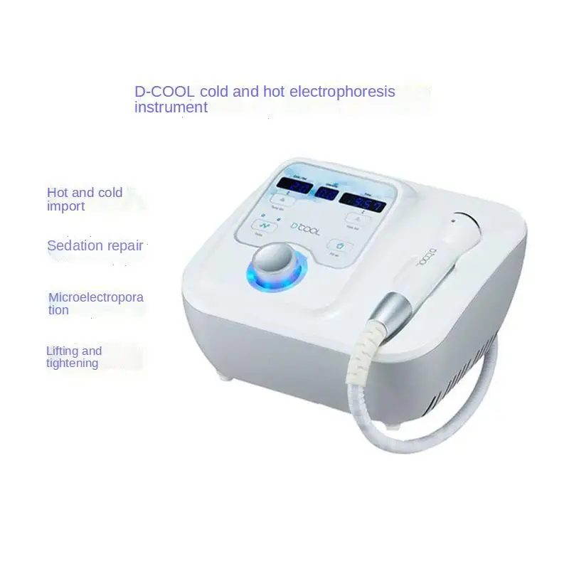 NEW Portable 2 In 1 Electroporation Cool Hot EMS Fat Freezing Skin Cool Electroporation No Needle Mesotherapy Machine