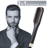 Multifunctional Electric Hair Comb Brush Beard Straightener Hair Straighten Beard Straightening Comb Quick Hair Styler For Men