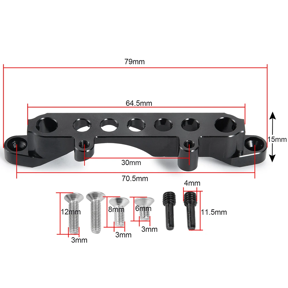 AXSPEED Front / Rear Car Body Shell Fixing Bracket for Axial SCX10 III Gladiator Wrangler Base Camp Early Bronco 1/10 RC Car