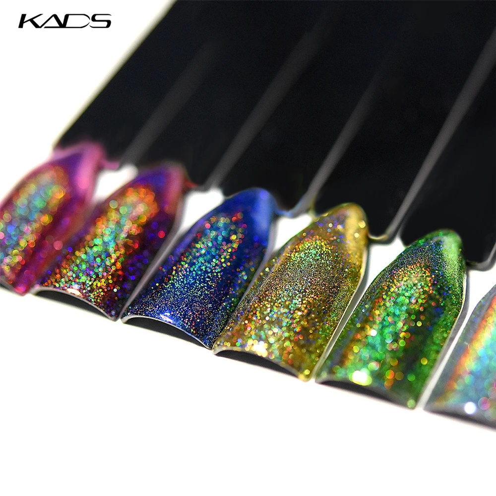 KADS 1pc 0,2g Bunte Laser Pulver Staub 6 Farbe Chrom Maniküre Nail art Glitter Pulver Dekoration Werkzeug Pigment pailletten DIY