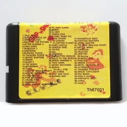 67 In 1 Sega MD Game Card For 16 bit Sega Mega Drive / Genesis