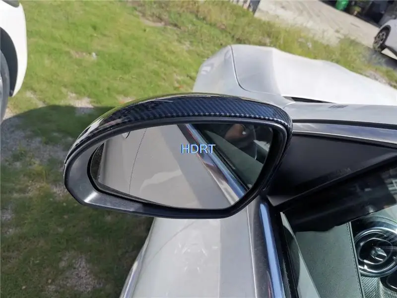 Car styling Carbon fiber For Mercedes Benz C Class C200L C260L 2022 2pcs rearview mirror frame door mirror covers accessories