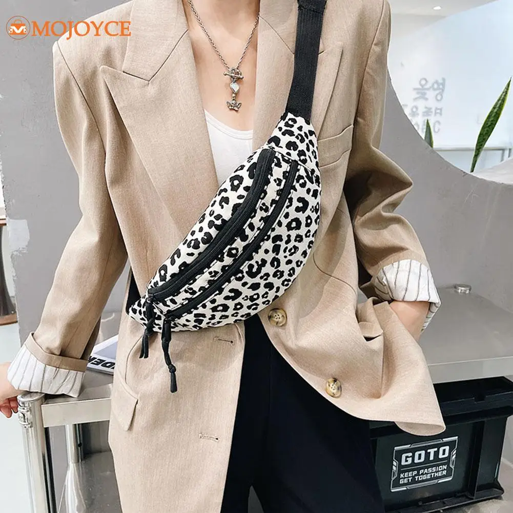 Fashion Women Waist Pack Fanny Bag Casual Shoulder Bags Leopard Print Large Capacity Chest Shoulder Messenger Crossbody Bag New