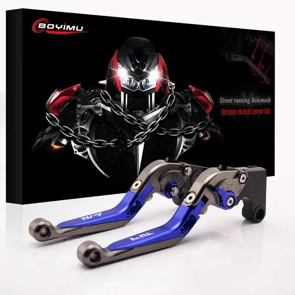 For Yamaha YZF R1 YZF-R1 2009-2014 Brakes  CNC Adjustable Motorcycle Clutch Brake Lever Handle YZF R1 LOGO YZF R1