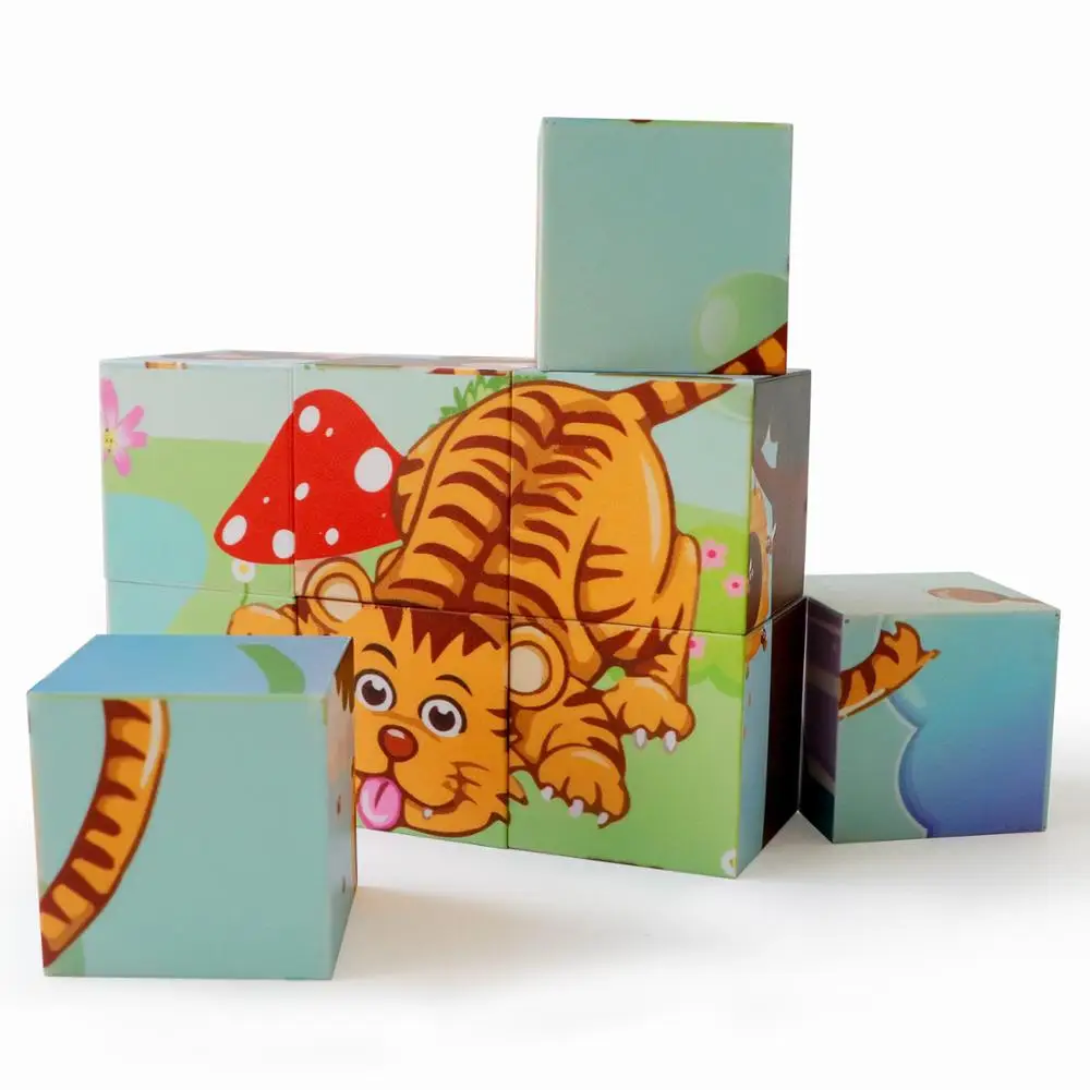 Romboss Magnetic Blocks 3D Puzzles Toy for Children Montessori Learning Educational Toys Animal Cognition Jigsaw Puzzle Games