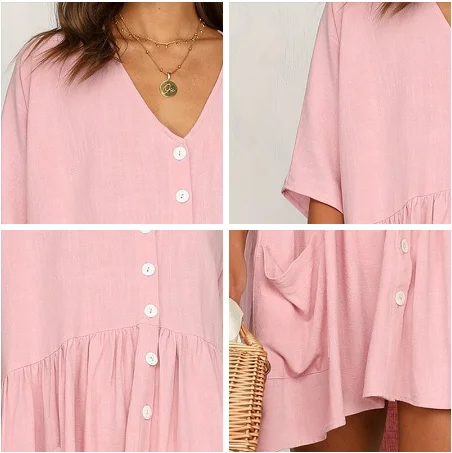 Summer Short Sleeve Casual Loose Dress Maternity Clothes for Pregnant Women Vestidos Gravidas Lady Dress Pregnancy Dresses