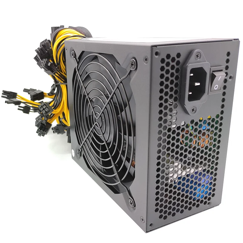 Imagem -03 - Fonte de Alimentação para Mineração de Bitcoins 2000w Alta Eficiência para ue s9 s7 l3 8gpu Suporte para Placas Atx