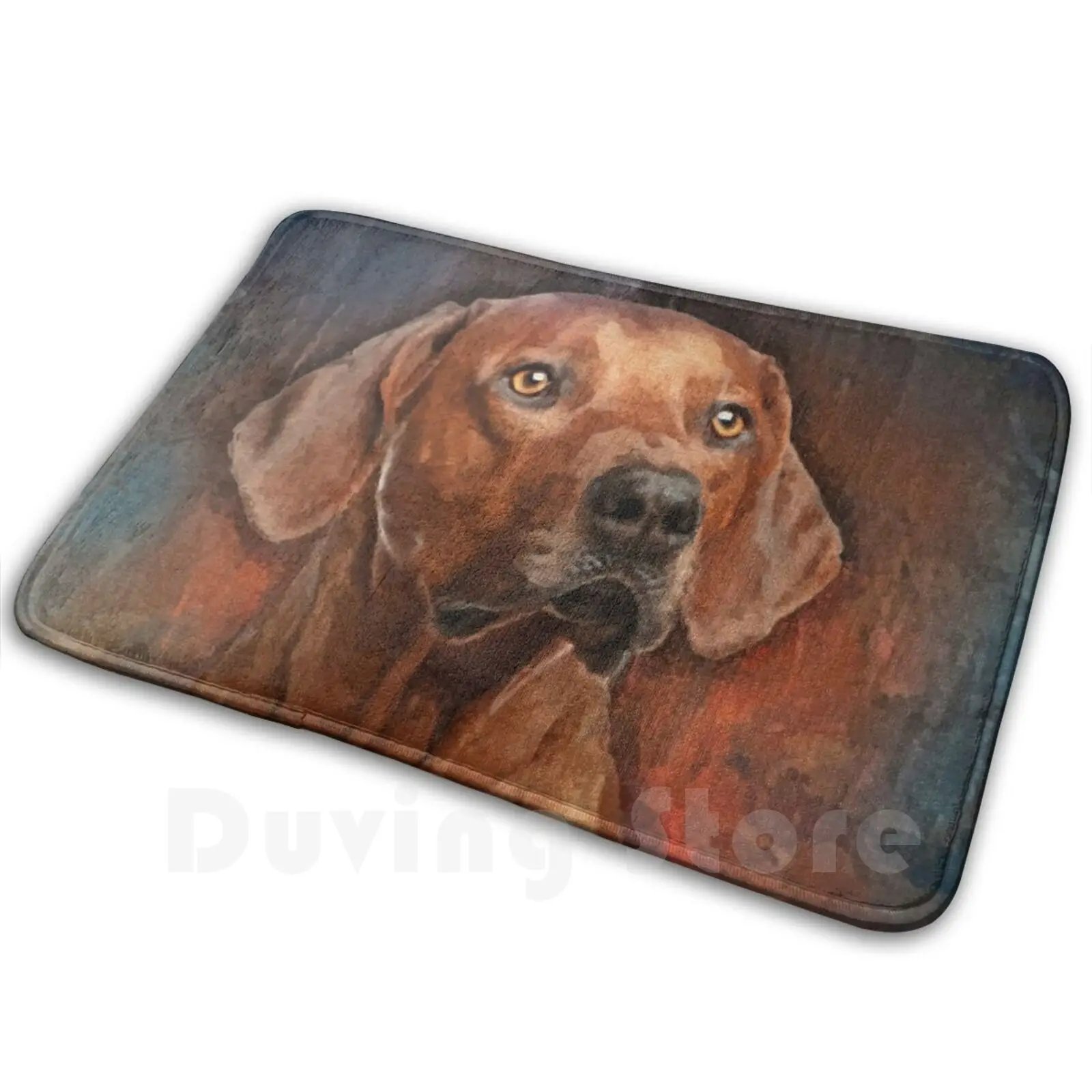 Rhodesian Ridgeback Portrait Soft Non-Slip Mat Rug Carpet Cushion Rhodesian Ridgeback Renaissance Hound African Lion Dog