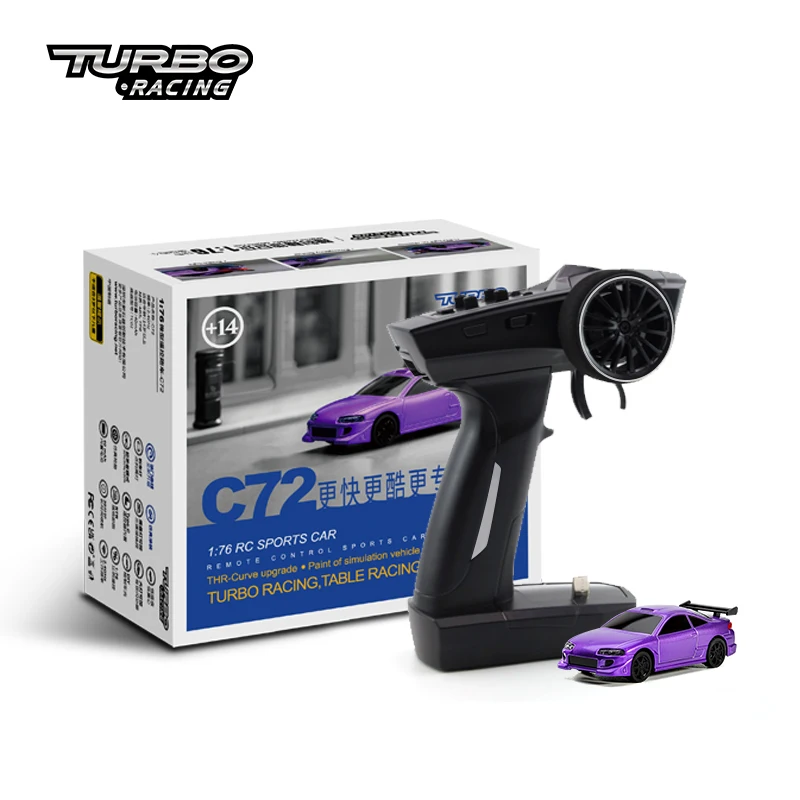 ターボレーシング 1:76 C64 C73 C72 C74 ドリフト RC カー Turbo Racing 1:76 C64 C73 C72 C74 Drift RC Car com rádio