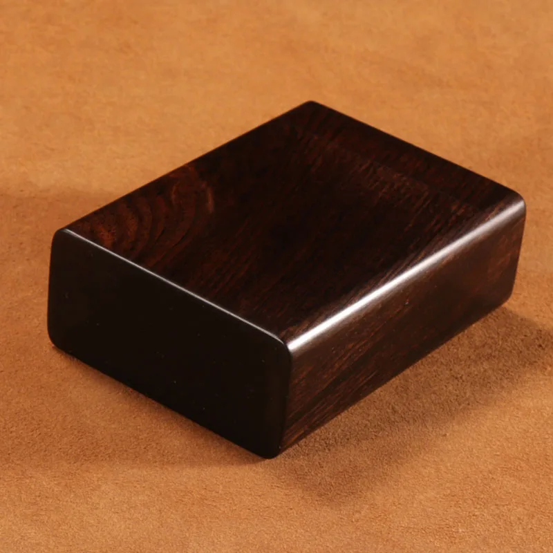 Black Rosewood Cigarette Case Heart Sutra Design Smooth Sailing Rooster Fortune Lucky Pig Solid Wood Smoke Storage Box