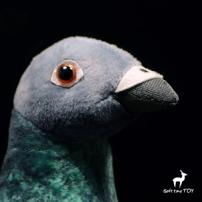 Simulatie duif knuffel ongeveer 26 cm grijze vrede vogel zachte pop kinderen speelgoed decoratie verjaardagscadeau h0633