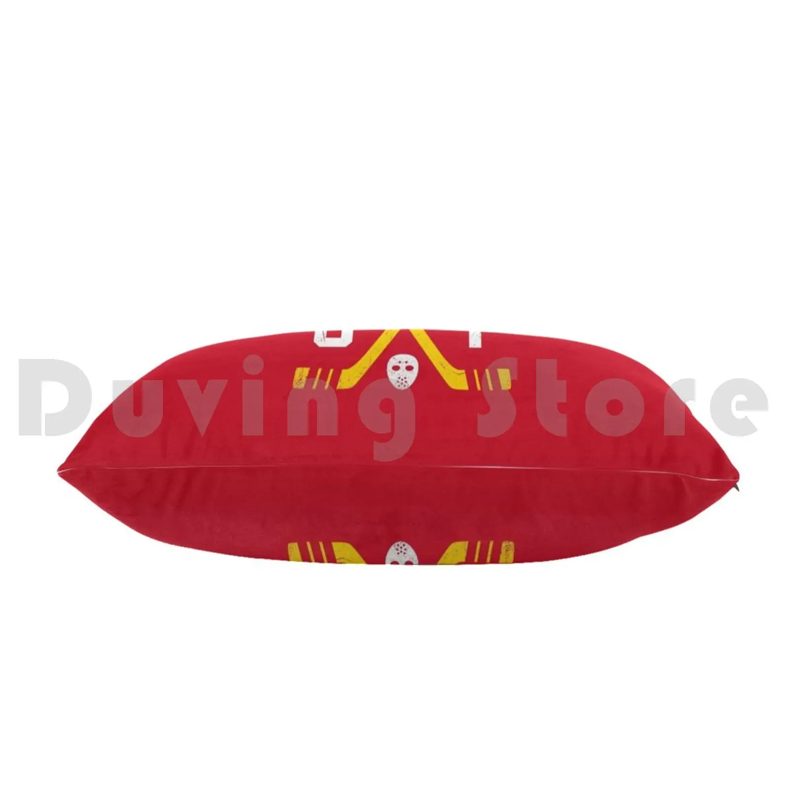 Cgy Retro Sticks-غطاء وسادة أحمر مقاس 20 * 30 بوصة كندا كالغاري كندا عتيق هوكي ريترو