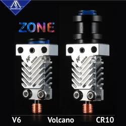 Mellow NF Zone V6/CR10 Spare Heat Sink/Aerospace Materials Heat Break For V6 Hotend Ender 3 3D Printer Parts